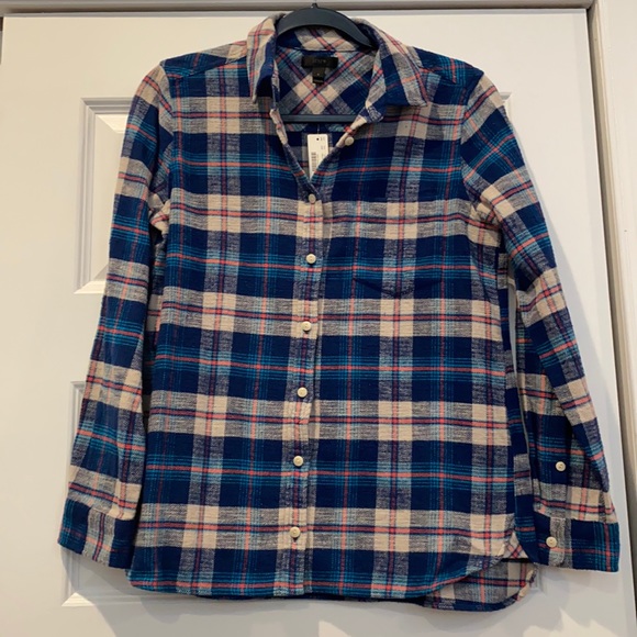 J. Crew Tops - J. Crew Plaid Shirt
